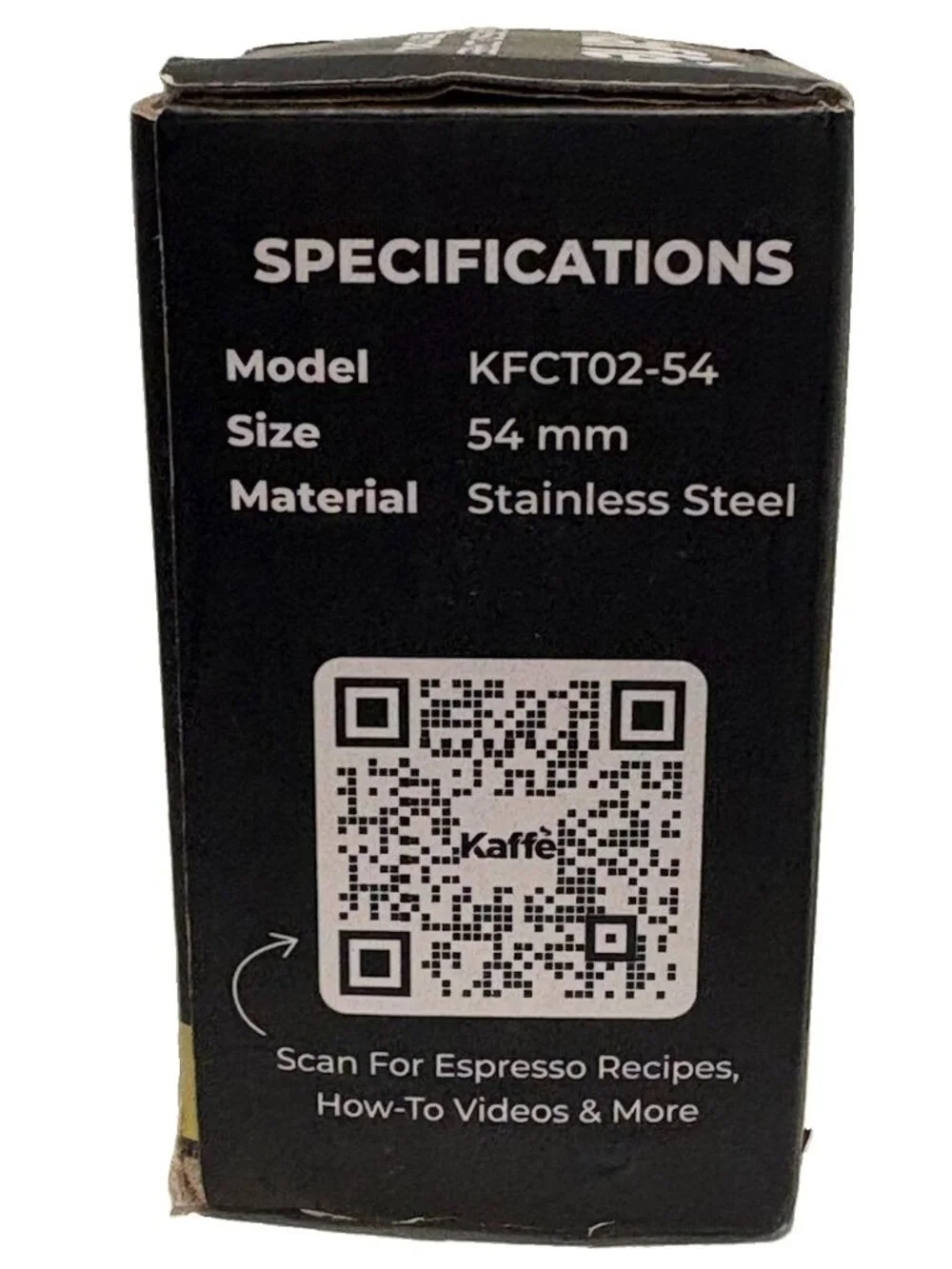 Kaffe Espresso Coffee Tamper With Spring 54mm Stainless Steel Barista Tool